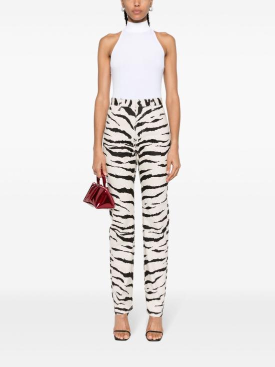  알라이아 바디수트 티셔츠 AA9B02495M852 000 White - ALAIA