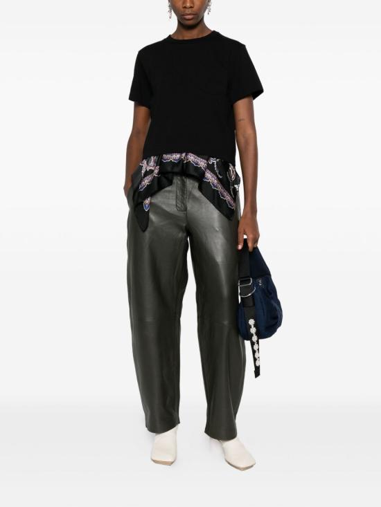 25FW 사카이 반팔 티셔츠 25 08149 002 Black - SACAI