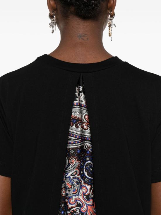 25FW 사카이 반팔 티셔츠 25 08149 002 Black - SACAI