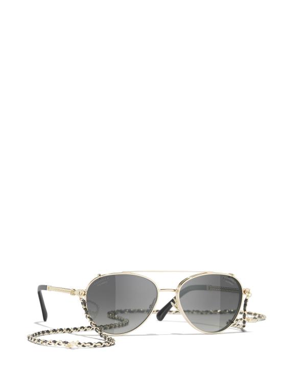25FW 샤넬 선글라스 CH4292 C134SB PALE GOLD - CHANEL