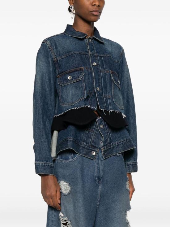 25FW 사카이 데님 자켓 25 08189 401 Blue - SACAI