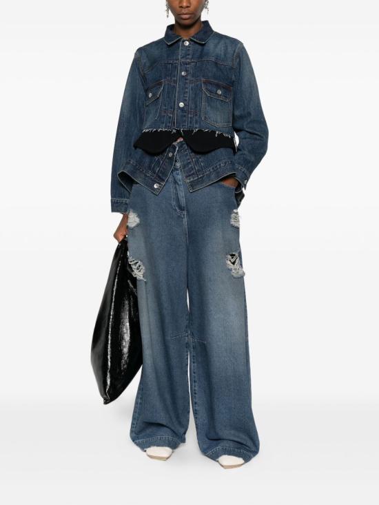 25FW 사카이 데님 자켓 25 08189 401 Blue - SACAI