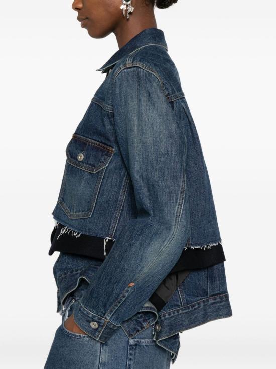 25FW 사카이 데님 자켓 25 08189 401 Blue - SACAI
