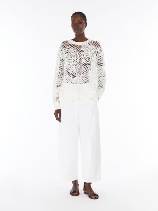 25SS 막스마라 긴팔 티셔츠 2511361102600 003 BIANCO - MAX MARA