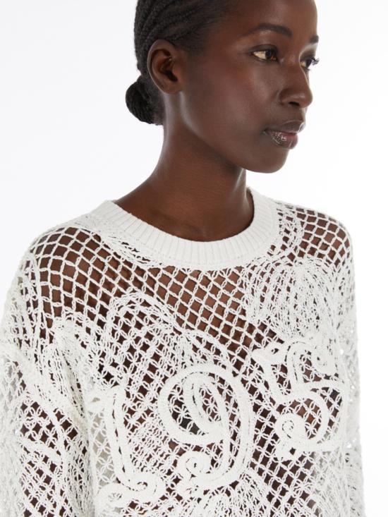 25SS 막스마라 긴팔 티셔츠 2511361102600 003 BIANCO - MAX MARA