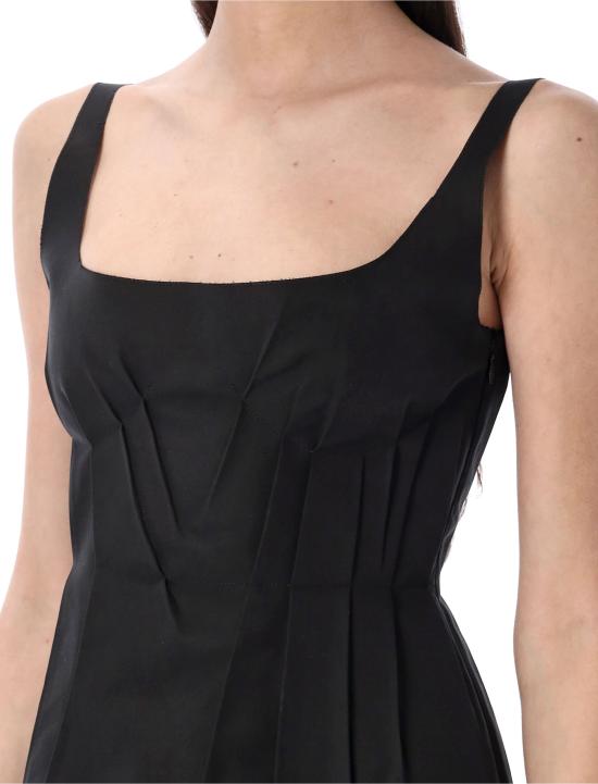 25SS 마르니 미디 원피스 ABMA1417RSUTC338 00N99 Nero - MARNI