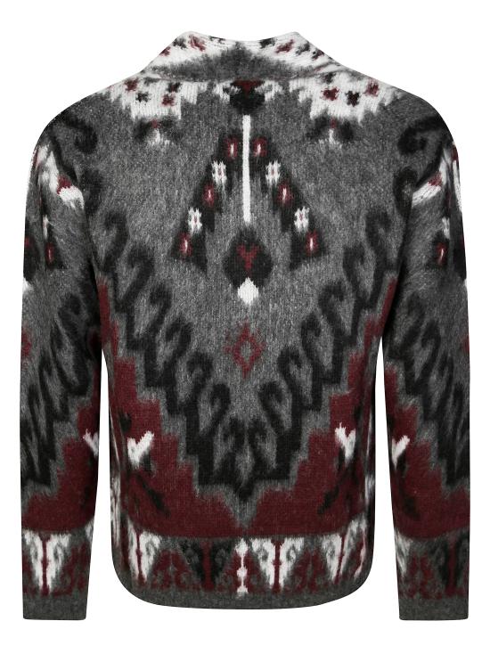 25FW 아마란토 가디건 B9F0096 FV458 GRIGIO - AMARANTO