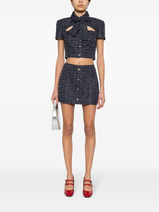  알레산드라리치 미디 스커트 FABX3634 F42501844 NAVY - ALESSANDRA RICH