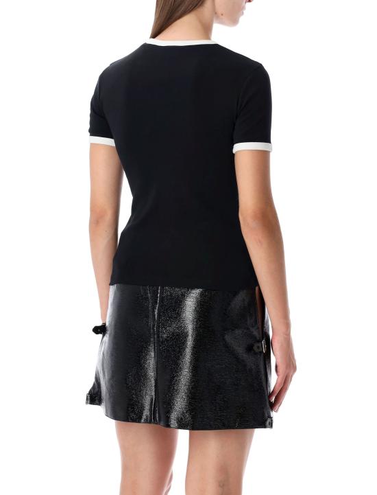 25FW 쿠레쥬 반팔 티셔츠 VESJTS017JS0070 9901 Nero - COURREGES