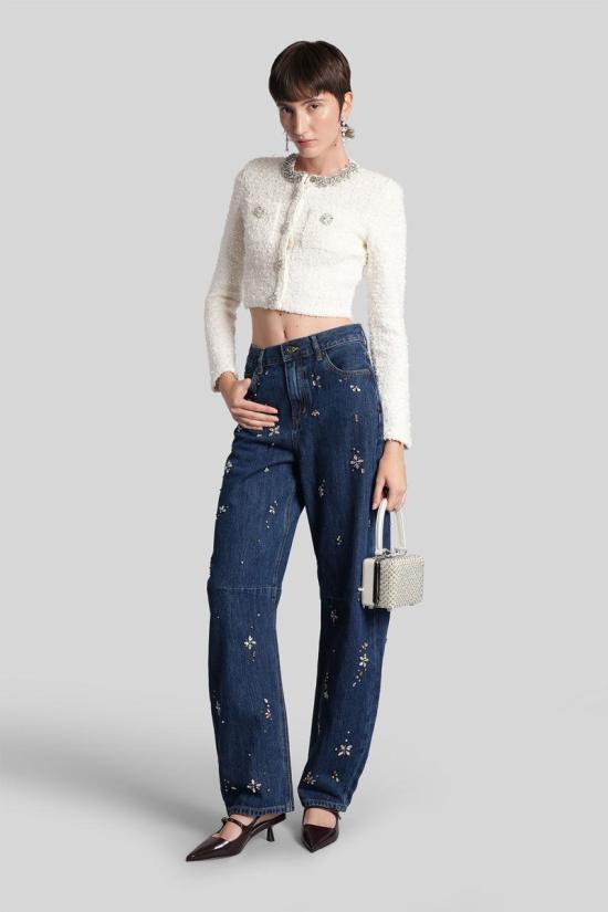 25FW 셀프 포트레이트 데님 팬츠 428107 AW25 827P BLUE - SELF PORTRAIT