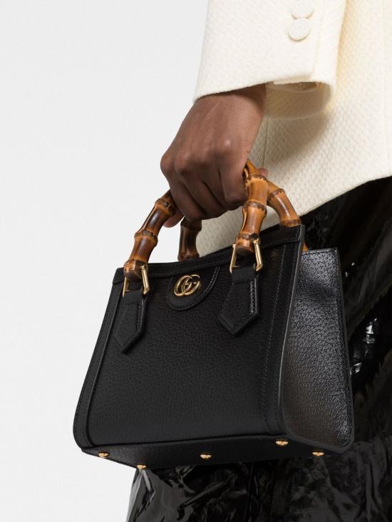  구찌 다이애나 미니 토트백 702732 U3ZDT1260 Black - GUCCI