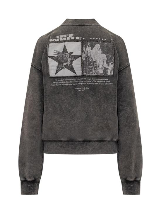 25FW 오프화이트 스웨터 OWBA075F25FLE002 1301 GREY - OFF WHITE