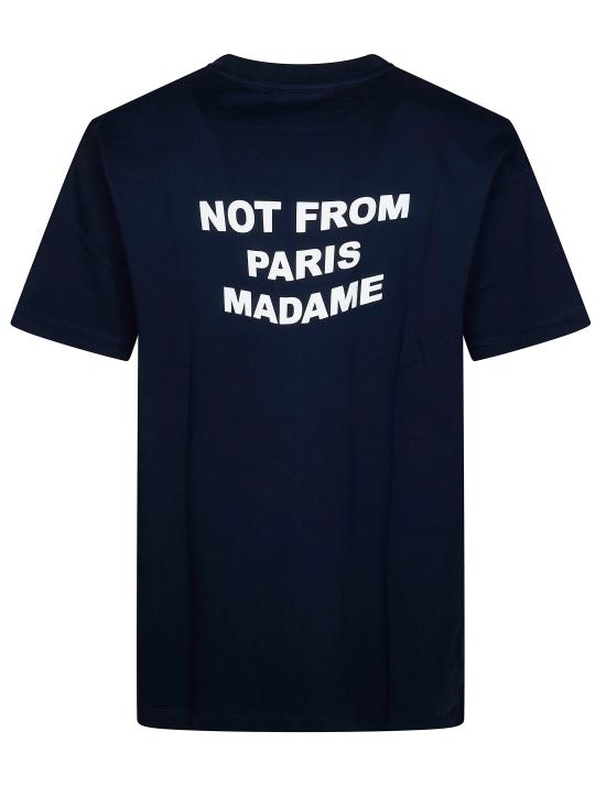 26SS 드롤드무슈 반팔 티셔츠 PERMTS203CO002 NY BLU - DROLE DE MONSIEUR