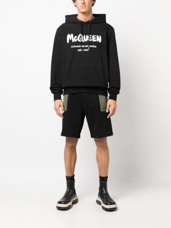  알렉산더 맥퀸 숏팬츠 754555 QVX431000 Black - ALEXANDER MCQUEEN