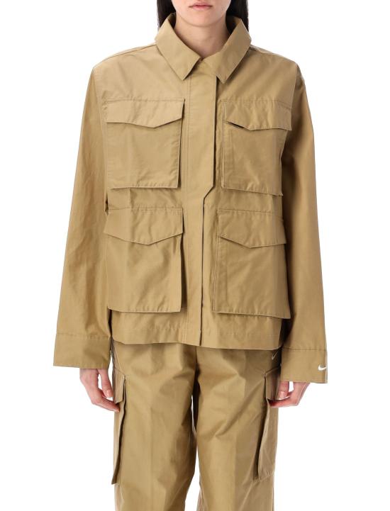 25SS 나이키 에센셜 카고 자켓 HJ1007 297 BEIGE WHITE