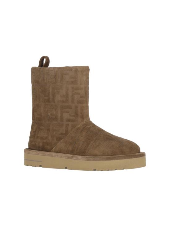 25FW 펜디 아프레 시크 FF 스웨이드 로우 부츠 8T8606 ASA1F0C23 Beige - FENDI