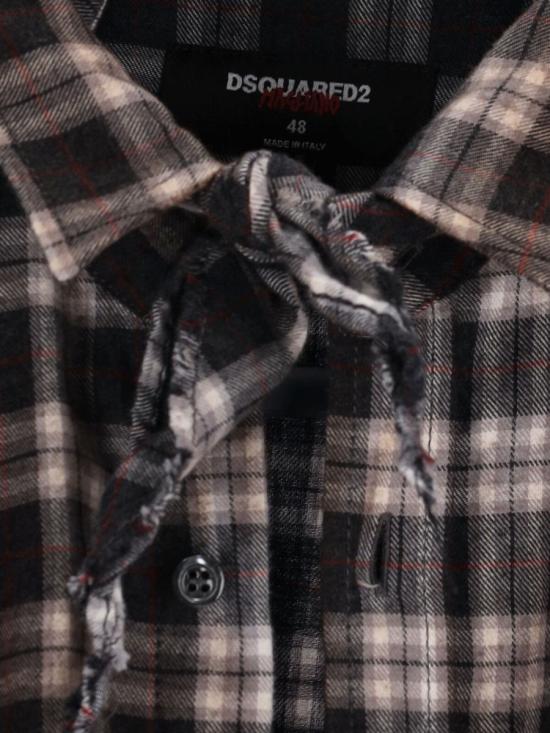 25FW 디스퀘어드2 긴팔 셔츠 S71DM0809 D35307002F BROWN - DSQUARED2