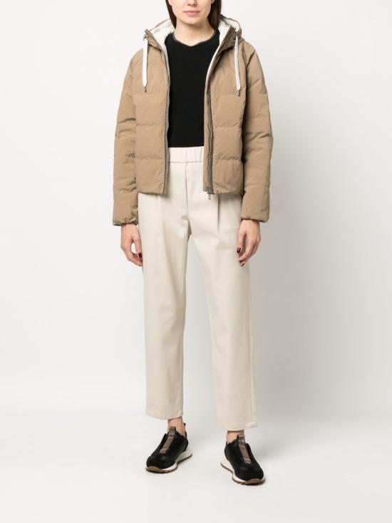 25FW 브루넬로 쿠치넬리 스트레이트 팬츠 MP126P8417 C8913 Brown - BRUNELLO CUCINELLI