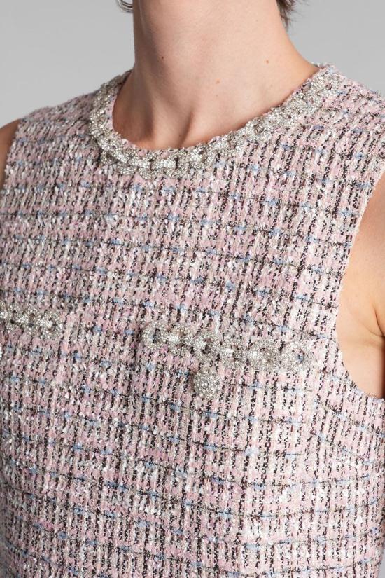 25FW 셀프 포트레이트 숏 원피스 428094 AW25 098S Pink - SELF PORTRAIT