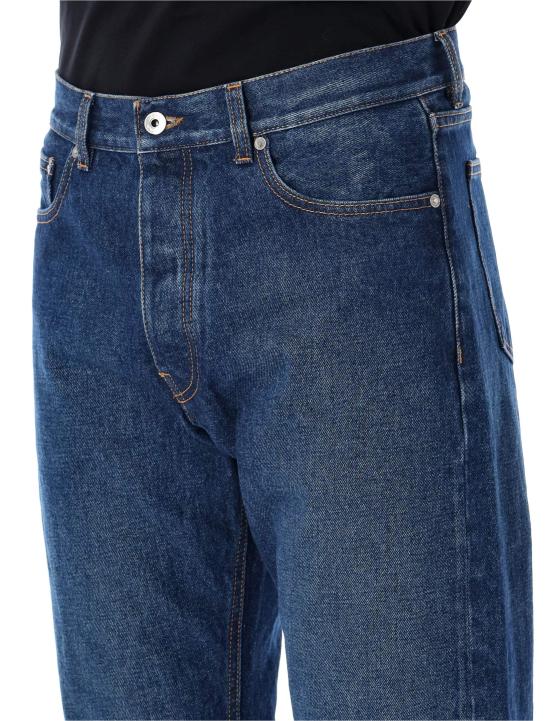 25SS 오프화이트 데님 팬츠 OMYA138C99DEN001 4400 MEDIUM BLUE - OFF WHITE