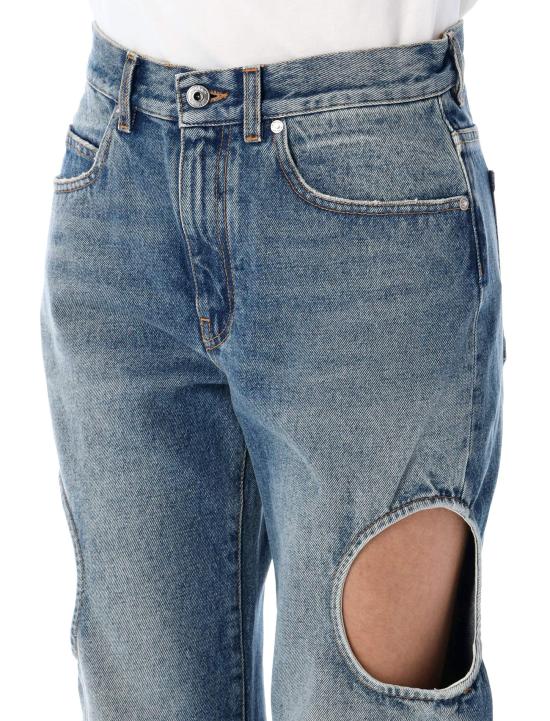 25SS 오프화이트 데님 팬츠 OWYA06AC99DEN001 4500 Blu - OFF WHITE