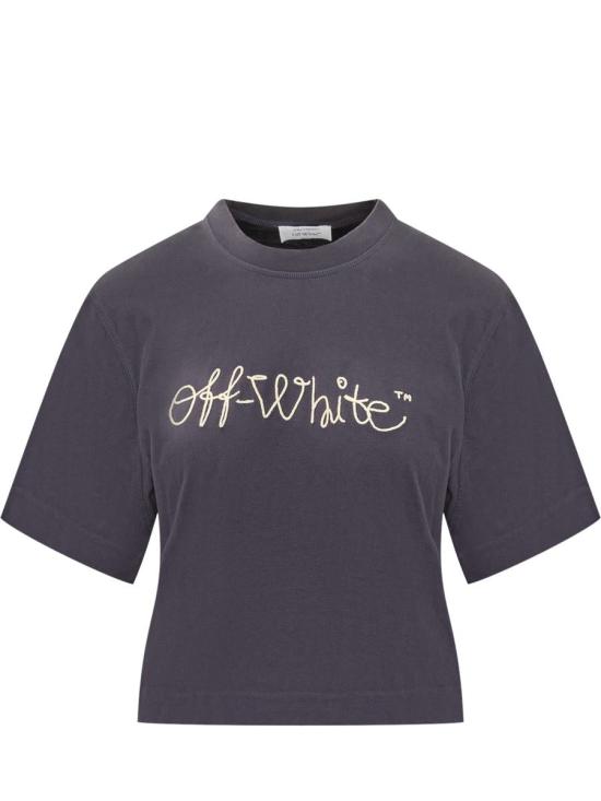 25FW 오프화이트 반팔 티셔츠 OWAA090F25JER003 4C19 BLUE