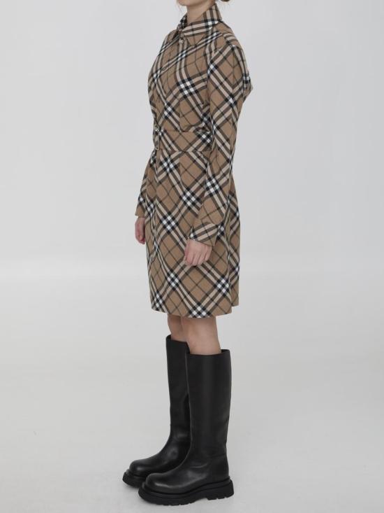 24FW 버버리 원피스 4969514 8095080 C1202 BROWN - BURBERRY