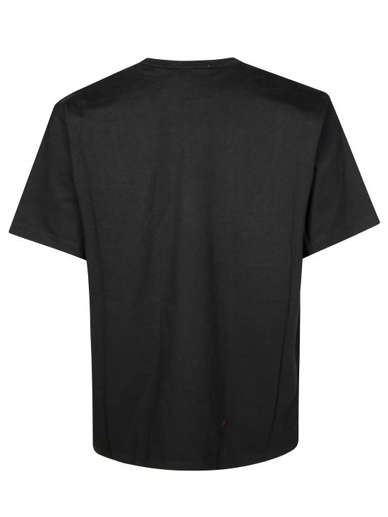 25FW 아마란토 반팔 티셔츠 B6F0066 90 NERO - AMARANTO