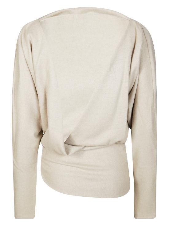 25FW 안다마네 긴팔 티셔츠 T180739B 114 SAND BEIGE - ANDAMANE