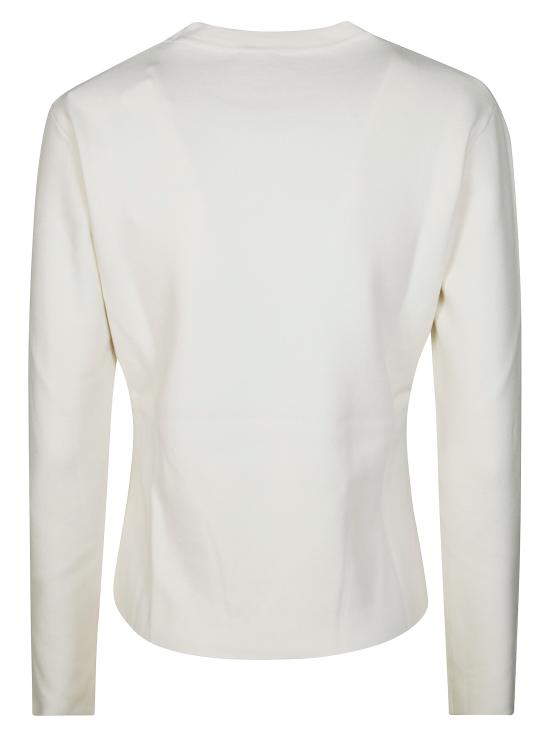 25FW 막스마라 긴팔 티셔츠 2521366029600 001 BIANCO - MAX MARA