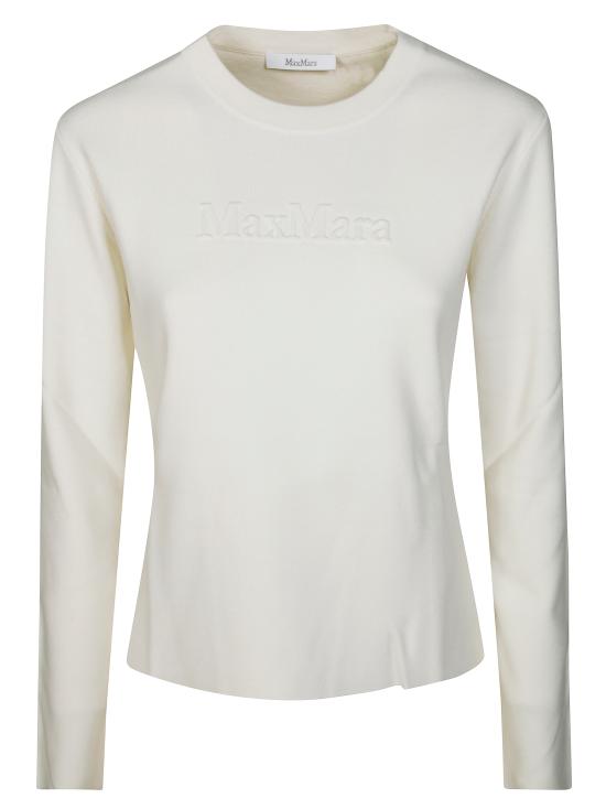 25FW 막스마라 긴팔 티셔츠 2521366029600 001 BIANCO - MAX MARA