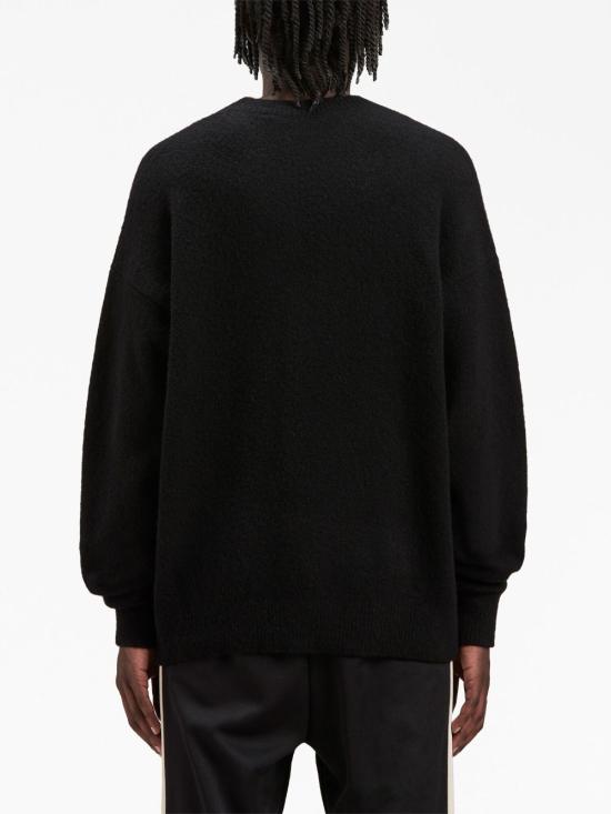  팜앤젤스 스웨터 PMHE054F23KNI005 1001 Black - PALM ANGELS