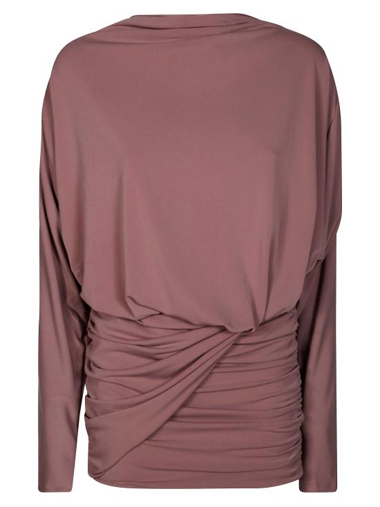 25FW 안다마네 숏 원피스 T180127A 311 DUSTY ROSE ROSA