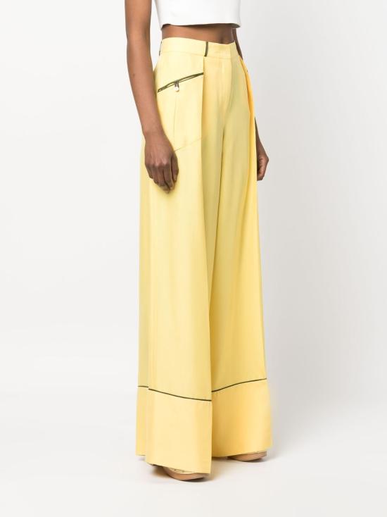  발리 스트레이트 팬츠 WTR00P SE074U154 Yellow - BALLY