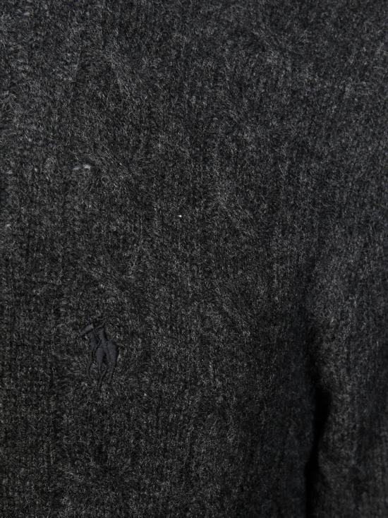 25FW 폴로 랄프로렌 케이블 니트 스웨터 710876762013 DARK GRANITE HTHR NERO - POLO RALPH LAUREN