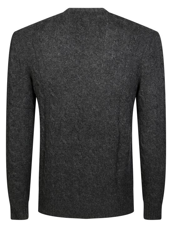 25FW 폴로 랄프로렌 케이블 니트 스웨터 710876762013 DARK GRANITE HTHR NERO - POLO RALPH LAUREN