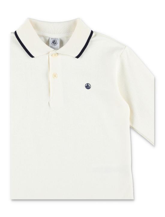 25FW [키즈] 쁘띠바또 폴로 셔츠 A0E4B 01 Bianco - PETIT BATEAU