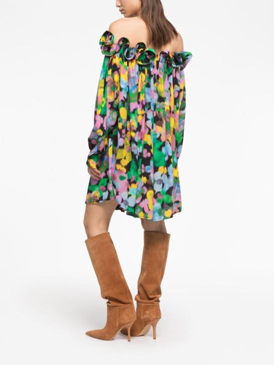  에이지 팩토리 숏 원피스 DRS158CR3 FLW1 MultiColour - AZ FACTORY