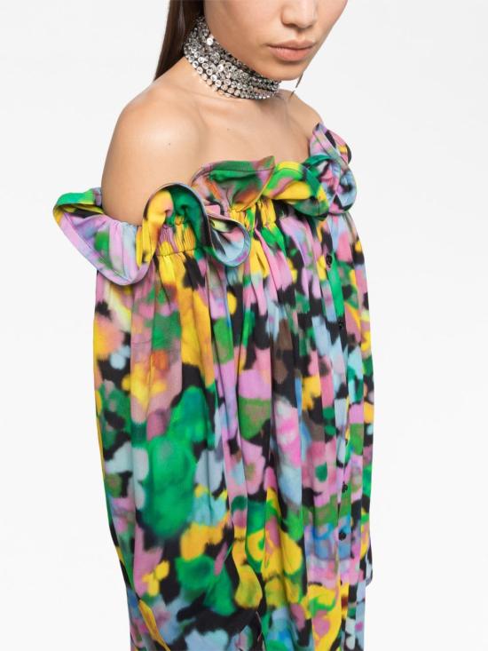  에이지 팩토리 숏 원피스 DRS158CR3 FLW1 MultiColour - AZ FACTORY