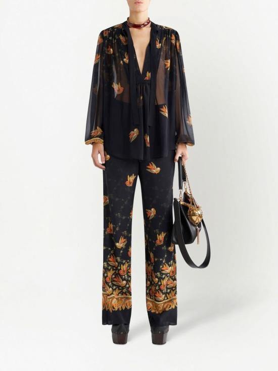  에트로 스트레이트 팬츠 19207 43860001 Black - ETRO