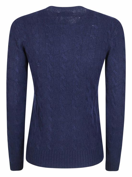 26FW 폴로 랄프로렌 폴로 자수 케이블 니트 스웨터 211971865003 HUNTER NAVY BLU - POLO RALPH LAUREN