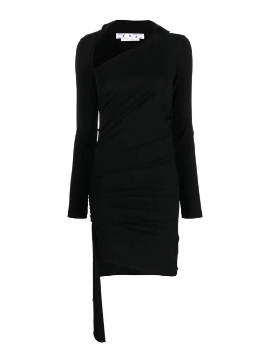  오프화이트 미디 스커트 OWDB460S23FAB0011000 Black