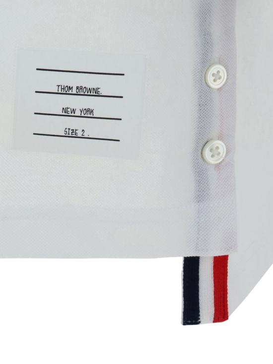 25FW 톰브라운 폴로 티셔츠 MJP022A 01455100 White - THOM BROWNE