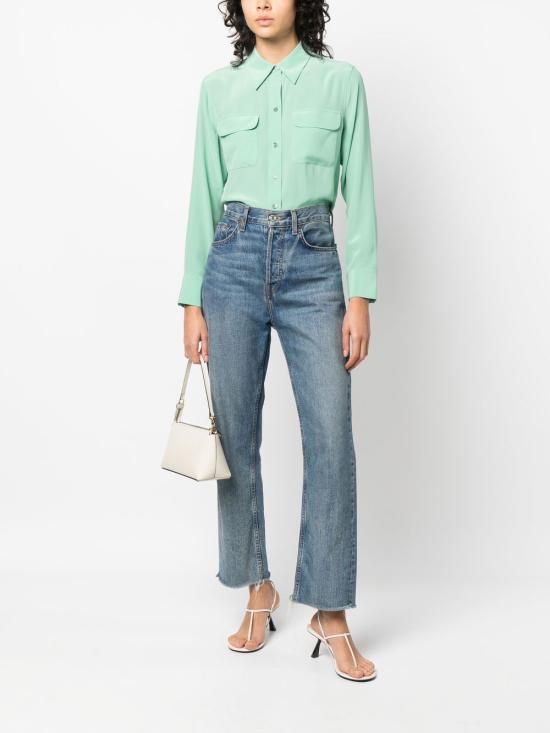 25SS 이큅먼트 셔츠 Q23E231 MISTYJADE Green - EQUIPMENT