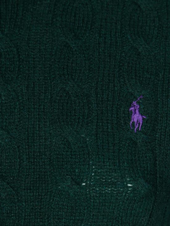 25FW 폴로 랄프로렌 폴로 자수 케이블 니트 스웨터 211971865009 COLLEGE GREEN VERDE - POLO RALPH LAUREN