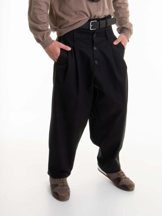  모스키노 스트레이트 팬츠 030802130555 Black - MOSCHINO