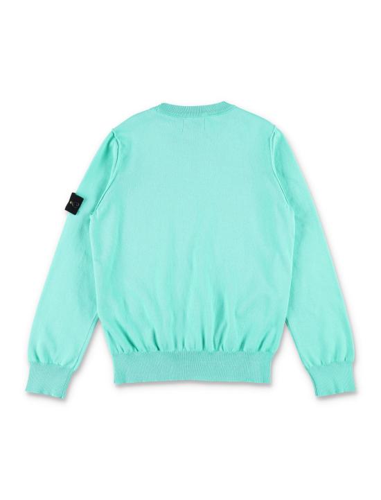  [키즈] 스톤 아일랜드 캐시미어 니트 8016501B2C V0052 Verde - STONE ISLAND