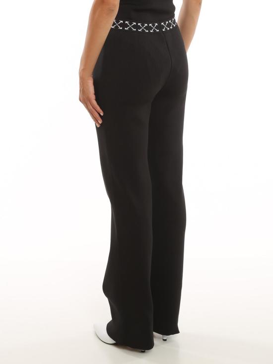  오프화이트 스트레이트 팬츠 OWHG006F21KNI0011001 Black - OFF WHITE