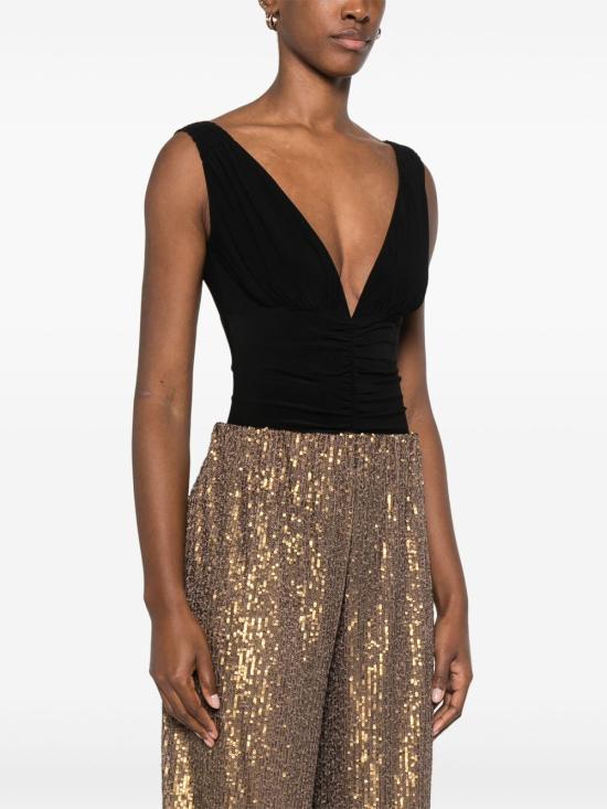 25SS 노마카말리 바디수트 티셔츠 KK424XPLH35 001 Black - NORMA KAMALI