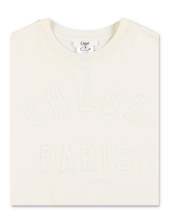 25FW [키즈] 끌로에 티셔츠 C20658 148 Bianco - CHLOE